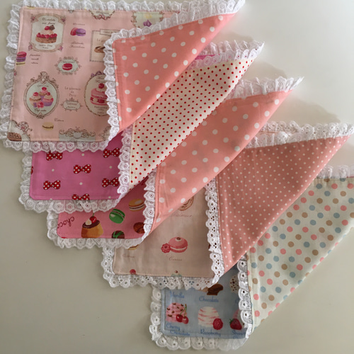 フリルレースおやつマット ランチョンマット 5枚セット✴︎♡かわいい