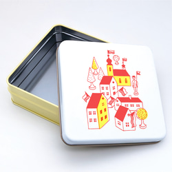 【缶のみ1個】かわいいヨーゼフ・チャペックのクッキー缶 / 缶 / クッキー缶 1枚目の画像