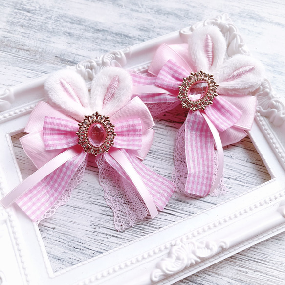 ヘアクリップ ❁ ピンク系 ❁ デコ