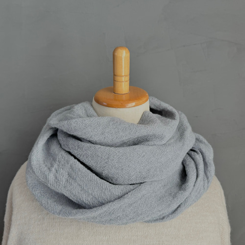 スヌード100%ウールガーゼ