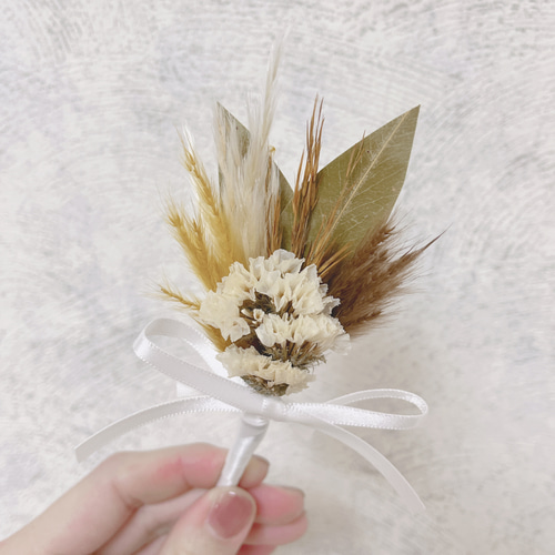 ブーケ＆ブートニア【No.237】ドライフラワー ドライフラワーブーケ