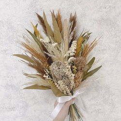 ブーケ＆ブートニア【No.237】ドライフラワー ドライフラワーブーケ
