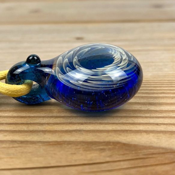 Fume Dot Helix Twist Glass  ボロシリケイトガラスペンダント WITF8 9枚目の画像