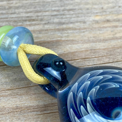 Fume Dot Helix Twist Glass  ボロシリケイトガラスペンダント WITF8 8枚目の画像