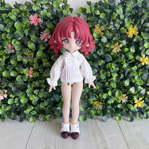 JANAYA オビツ11服 ボニーバニー服 フリルシャツ ブラウス 白色 翌日