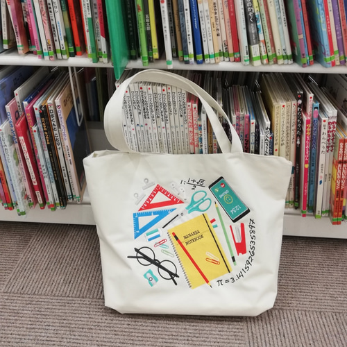 B品特別価格！早い者勝ちです)文房具大好き！ 刺繍トートバッグ トート  