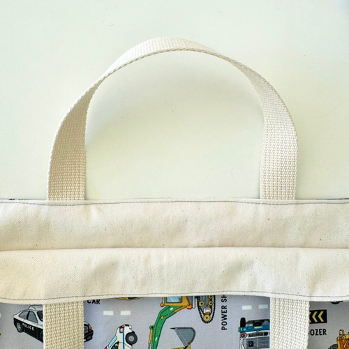 はたらく車のレッスンバッグ 2カラー、2サイズ レッスンバッグ