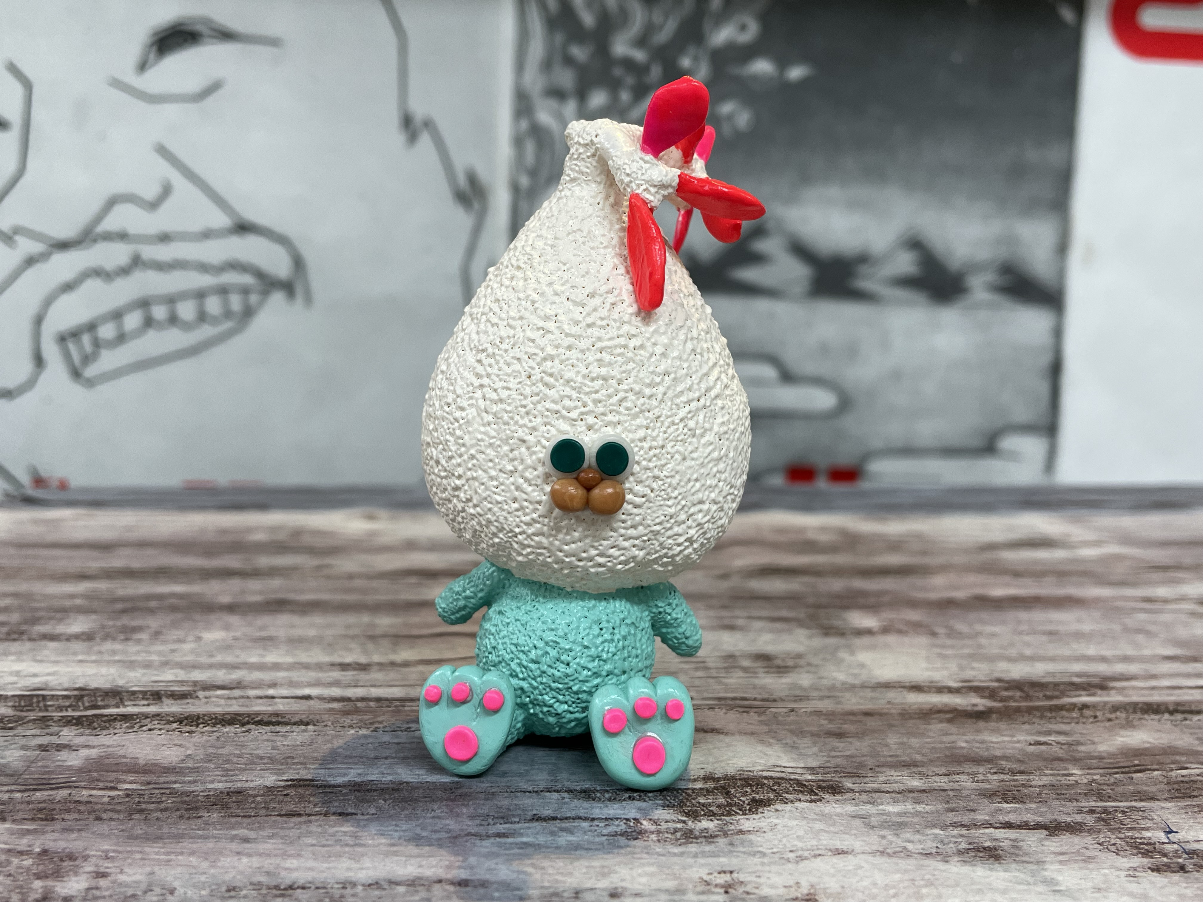 ”高さ96mm”★☆ふくくるん(葉っぱ多めな) ☆ 幸せを招ぶ置き物として ★ 笑顔にさせるために頑張ってます。