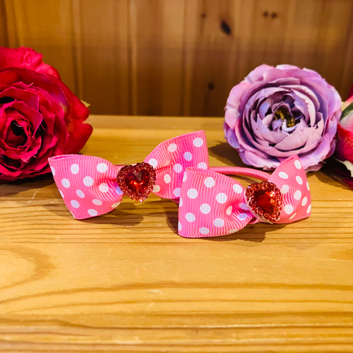 ヘアゴム 2個セット リボンヘアゴム パルパルーザ ミニー ミニーマウ  