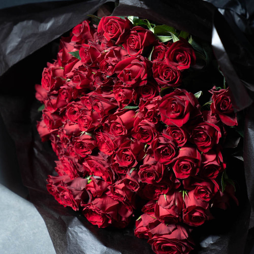 赤バラプロポーズブーケ（99本） プロポーズ ブーケ 花束 バラ 告白