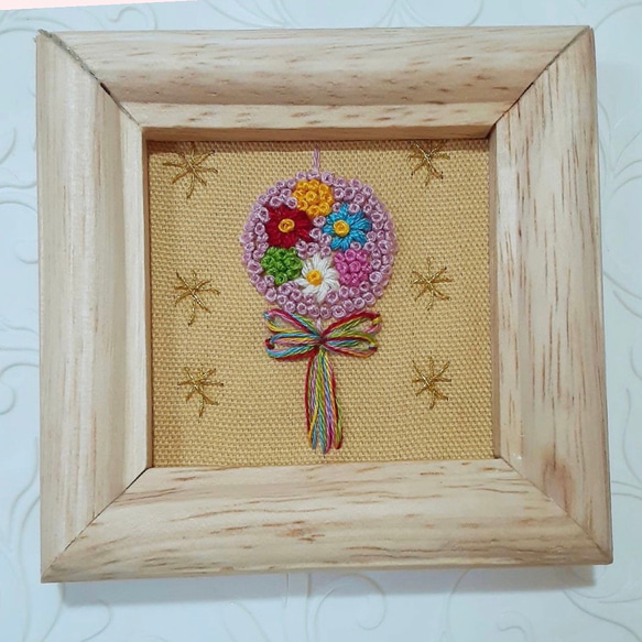 ひな祭り 737b8e04a834274bbd6297fe94a4f8 木製フレーム付き 刺繍アート 雛人形・ひな祭り