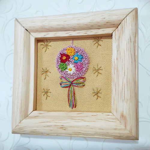 刺繍フレーム☆ひなまつり＊桃の節句 くす玉 壁飾り その他インテリア