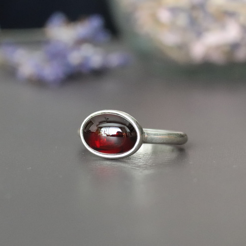 赤色宝石 シルバーリング レッドガーネットリング |シルバーガーネット リング |赤い宝石
