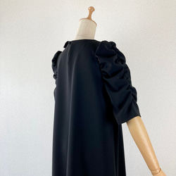 《サイズオーダー》フォーマル・セレモニー・袖ギャザー・ブラッグ・ワンピース 9枚目の画像