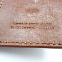 【名入れ】ロングウォレット カードケース カードホルダー メンズ スリム 薄い 本革 イギリス製 ブライドルレザー 8枚目の画像