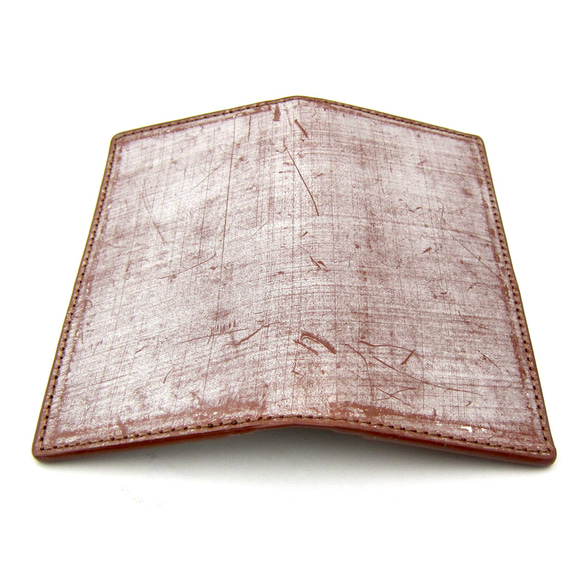 【名入れ】ロングウォレット カードケース カードホルダー メンズ スリム 薄い 本革 イギリス製 ブライドルレザー 5枚目の画像