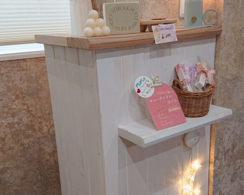 コンパクトなレジカウンター レジカウンター おしゃれ コンパクト 幅60 レジ 台 受付カウンター