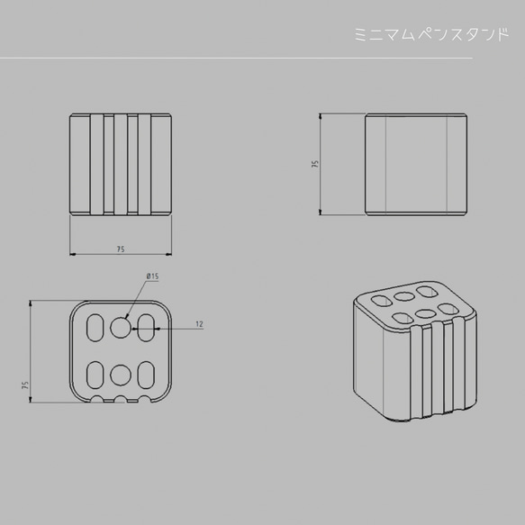 受注生産 職人手作り ペン立て 卓上収納 ペンスタンド オフィス家具 テレワーク 無垢材 天然木 木製雑貨 LR2018 4枚目の画像