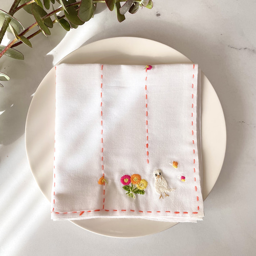 【いちごメロン様オーダー専用ページ】リネン刺繍 刺繍図案（いちご） - Rana.'s gallery | minne byGMOペパボ