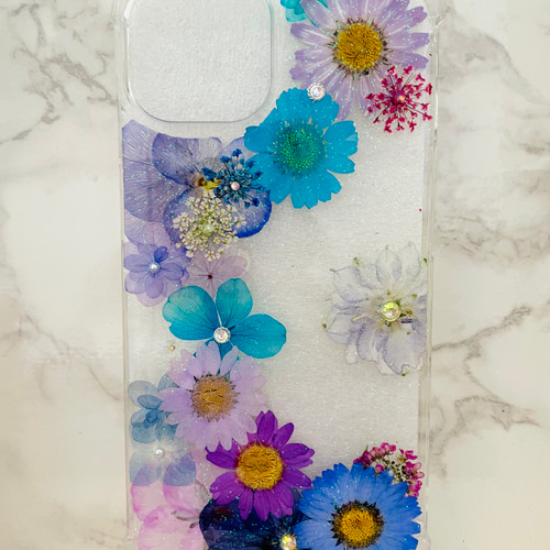 全機種対応 iPhoneケース 押し花ケース 押し花 ケース 花 Android 花柄 
