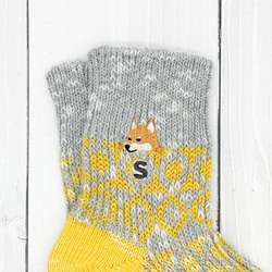 【イニシャル入り】Doggy Face Socks 8枚目の画像