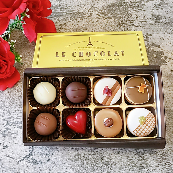 贅沢なトリュフチョコレート&アイシングクッキーのバレンタインBOX 2枚目の画像