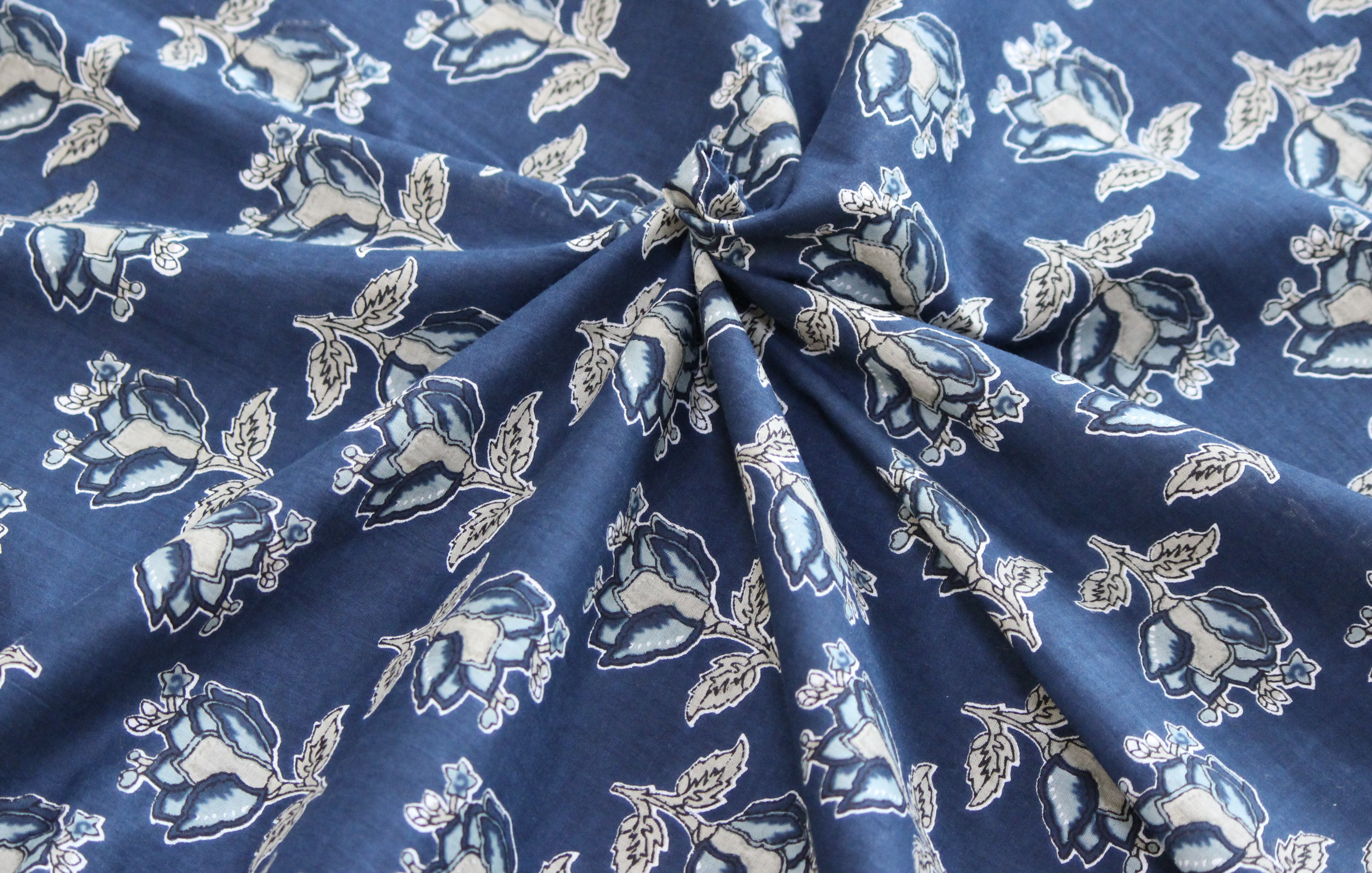 印度　木版更紗