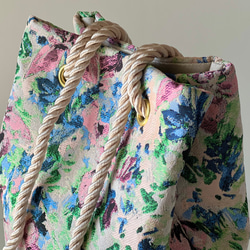 數量有限！義大利製造 2way 植物高級提花編織手拿包海洋包非常適合母親節 第6張的照片