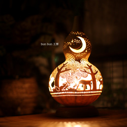 ひょうたんランプ ひょうたんランプ--深夜の森- スタンドライト・テーブルランプ