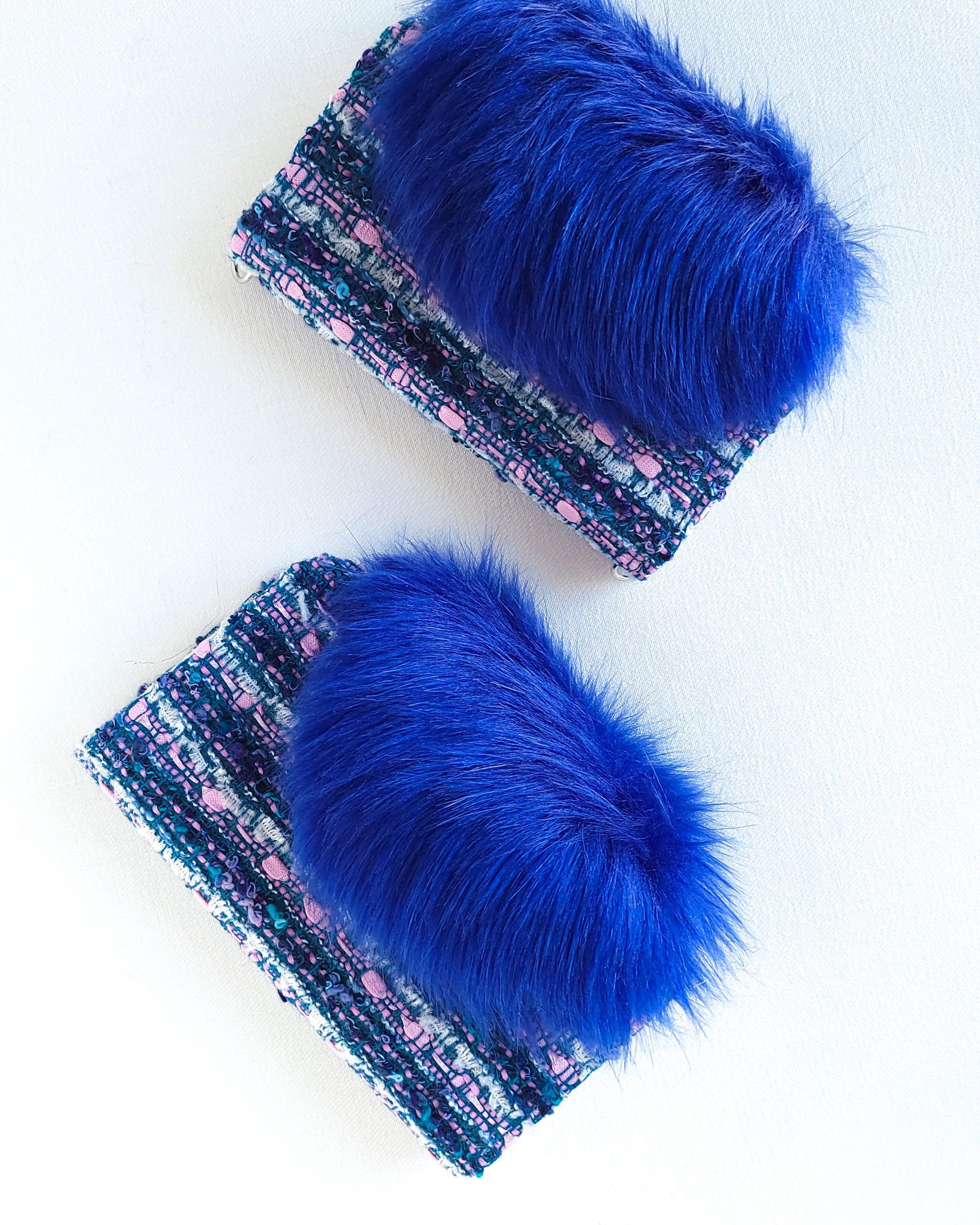 フワモコ ファー 手帳型 スマホケース