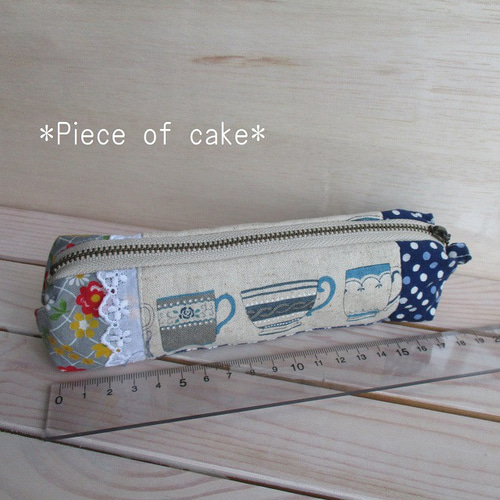 布のペンケース (NZ-PN01)＜柔らか 軽い筆箱 チェリー カップ いちご