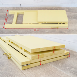 ②軽量ラダーシェルフ【受注】 ハニーマスタード　ミルクペイント２０色から選択 17枚目の画像