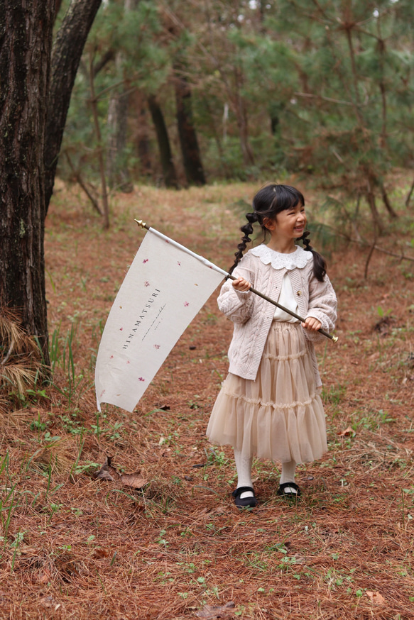 早割コットンリネン/ひなまつり　タペストリー　(sakura )ひな祭り 5枚目の画像