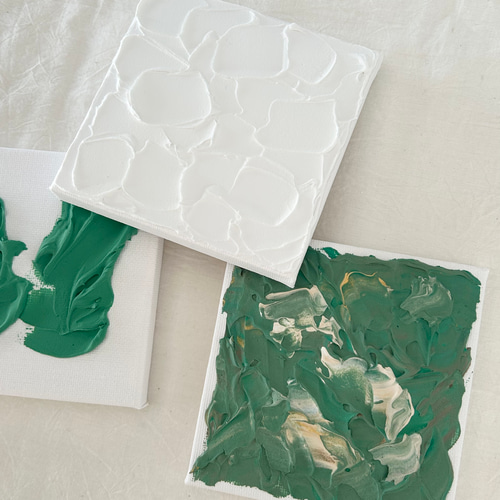 テクスチャーアート white × greenmix × green その他アート テクスチャーアート white × greenmix × green その他アート