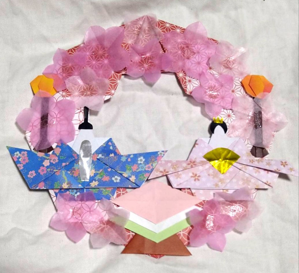 梅子　ひな祭りリース