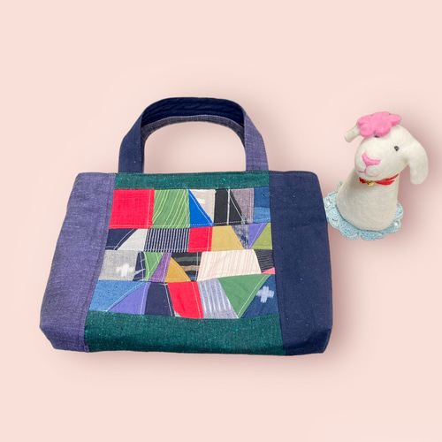 久留米書生絣パッチワークギャ☆ハンドメイド♡可愛い 久留米絣パッチワークスカート | iichi 日々の暮らしを心地よく