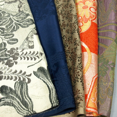 帯のはぎれセット 5枚B 古布 s2208 生地 くらふと藍 通販 17142557