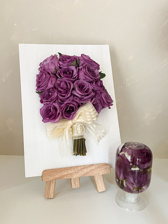 【オープン記念価格】アフターブーケ　フレームドライブーケ　結婚式/記念日の大切な花束を長く楽しみたい方へ 10枚目の画像