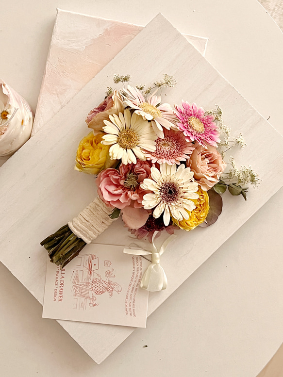 【オープン記念価格】アフターブーケ　フレームドライブーケ　結婚式/記念日の大切な花束を長く楽しみたい方へ 8枚目の画像