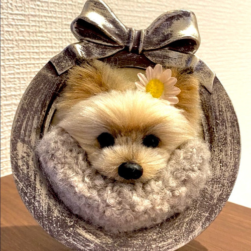 展示品【あま〜い♡】 柴犬 豆柴【フォトフレーム内寸8.5cm