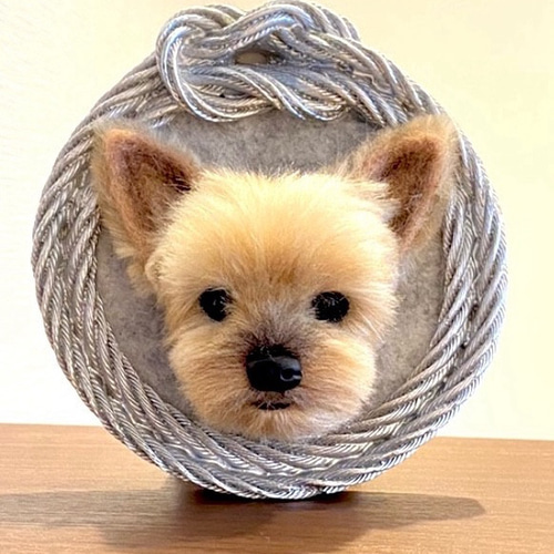 羊毛フェルト　フレーム飾り　犬 羊毛フェルト チワワ フレーム飾り - メルカリ