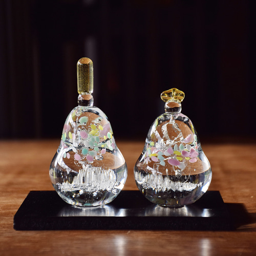 ハンドメイド　ガラスのお雛様 楽天市場】ガラスのお雛様 華雛（はなびな） glass calico