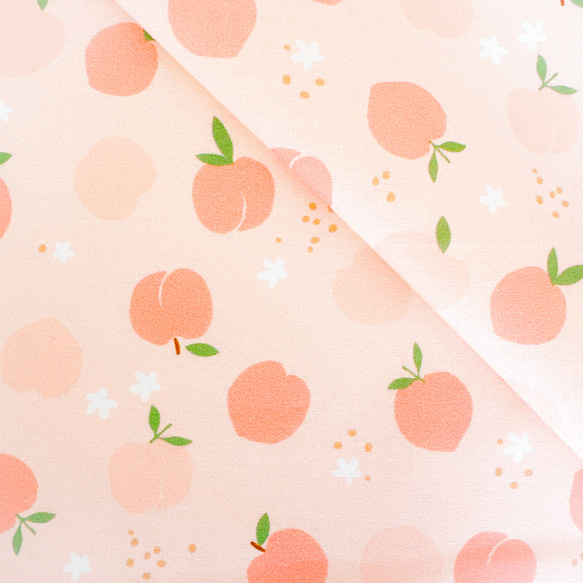 〘 上履き入れ 〙ピーチブロッサム  ［ ピンク／ホワイト ］女の子　桃　フルーツ　ピーチ 2枚目の画像
