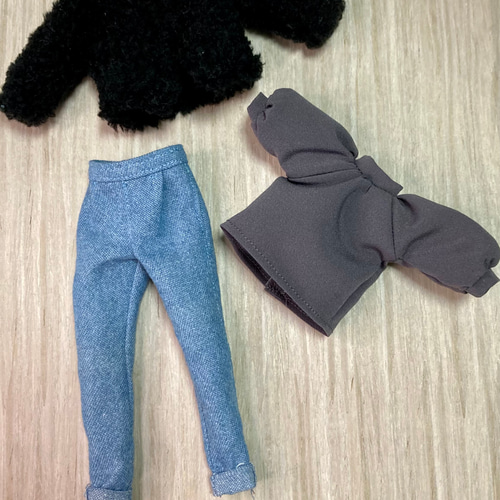 リカちゃん服  3点セット リカちゃん服 3点セット ジャケット・トップス・ジーンズパンツ その他