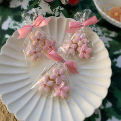 桜のアイシングクッキー　プチプレゼント（3袋） 1枚目の画像