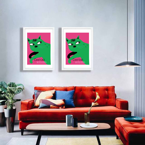 ⭐️猫たちA3ポスター 三猫倶楽部 A3リソグラフ ポスター リフレッシュ – KISSA BOOKS