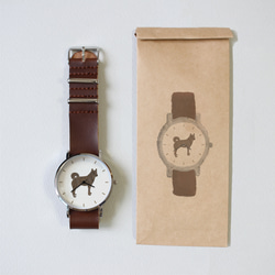 甲斐犬（赤虎）の腕時計 3枚目の画像