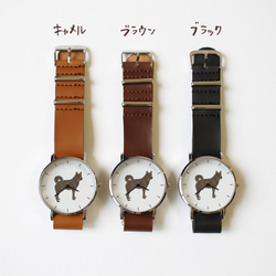 甲斐犬（赤虎）の腕時計 4枚目の画像