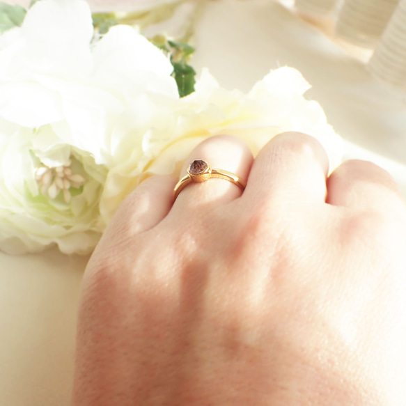 ペットの毛から作るクリスタル水晶毛玉ジュエリー　プチリング ペットの毛から作るクリスタル水晶毛玉ジュエリー　プチリング