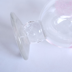 水玉ワイングラス/ピンク×グレー 5枚目の画像